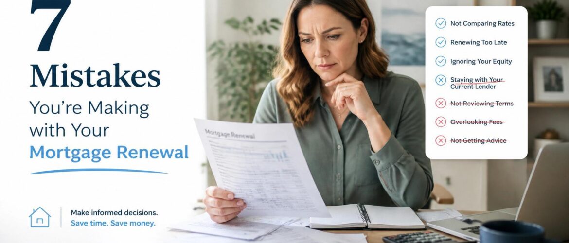 7 Mistakes You're Making with Your Mortgage Renewal (and How to Fix Them)